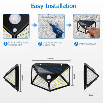 Solar sensor wall light