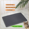 Cat Litter Mat, Kitty Litter Trapping Mat, Double Layer Mats with MiLi Shape Scratching design, Urine Waterproof, Easy Clean, Scatter Control  21" x 14"  Grey（same as JYD-GT-MSD-GREY）