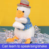 Cute talking repeat duck singing and dancing plush toy