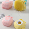 Baby pet soft silicone massage brush