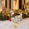 LAST DAY 50% OFF - Light-Up Chicken with Scarf Holiday Decoration