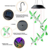 Solar butterfly wind chime lamp