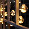 AC220V 12PCS 8 Flashing Patterns LED Wishing Ball Curtain Light Home Dining Room