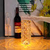 Spanish rose crystal table lamp bedroom touch night light vibrato petal diamond atmosphere lamp