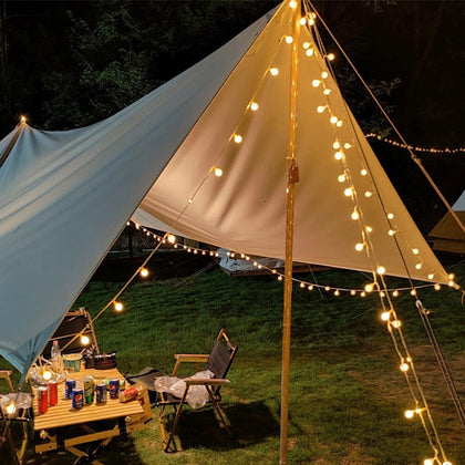 Outdoor camping light string LED rope light tent