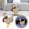 LAST DAY 50% OFF - Light-Up Chicken with Scarf Holiday Decoration