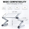 Adjustable laptop stand, RAINBEAN laptop desk with 2 CPU cooling USB fans