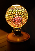 3D fireworks glass cover gas lampshade